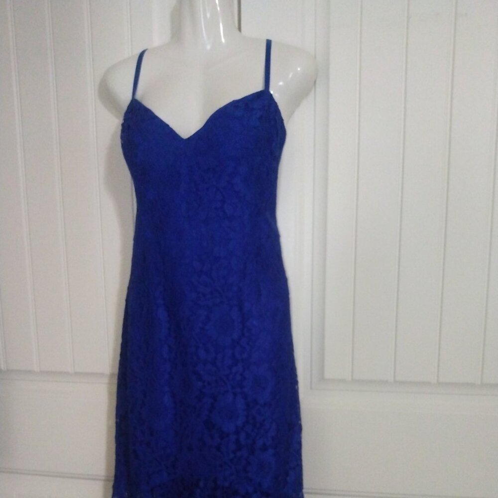 Blue lace dress by GUESS